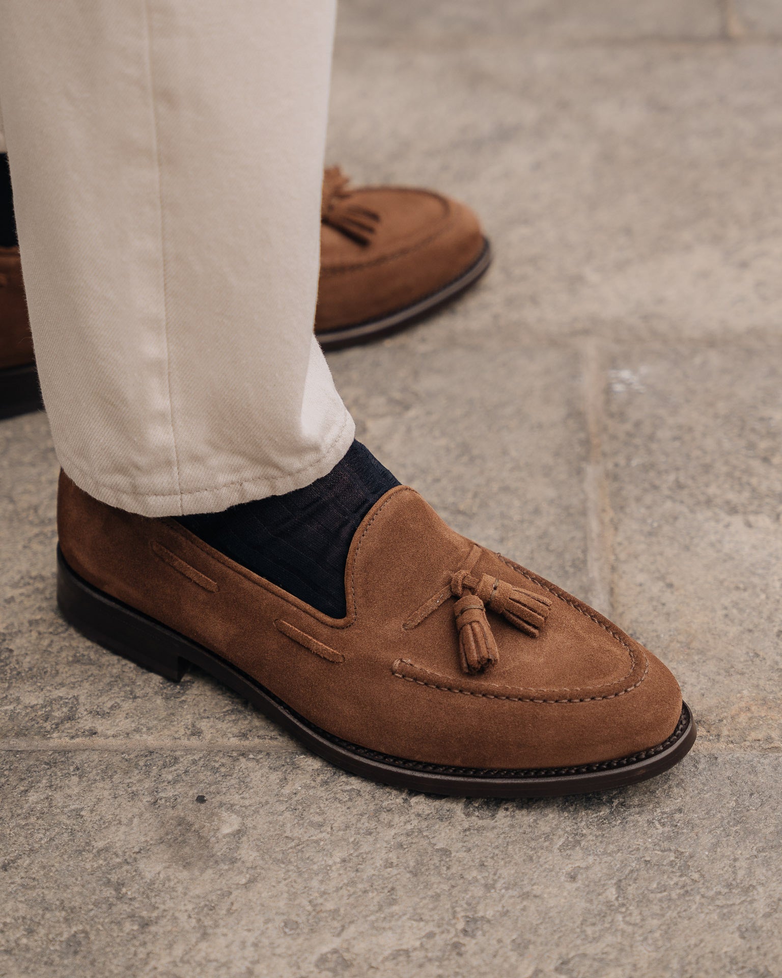 Suede leather clearance loafers