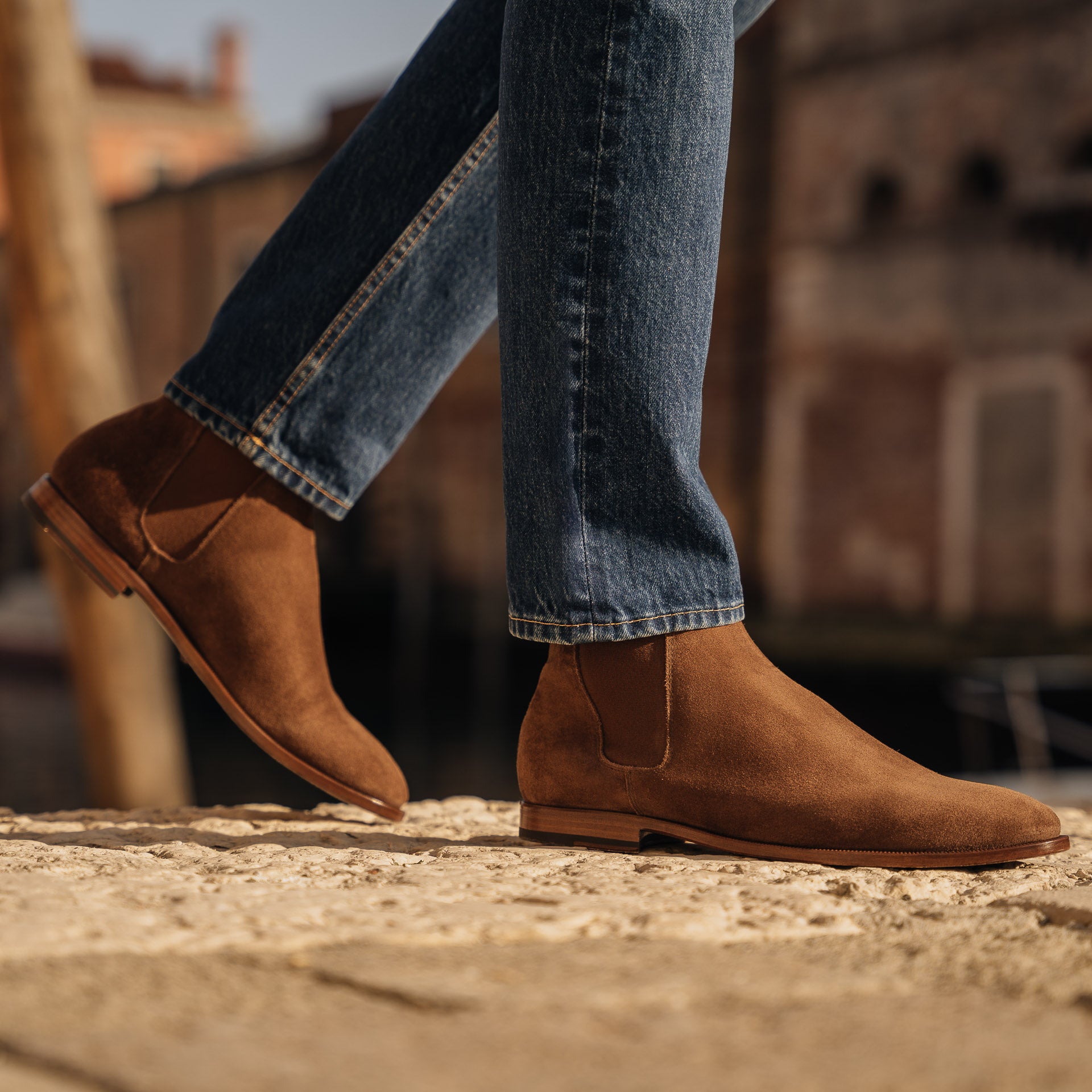 Velasca Brown Suede Boots For Men Velasca Dark Brown Suede Boots