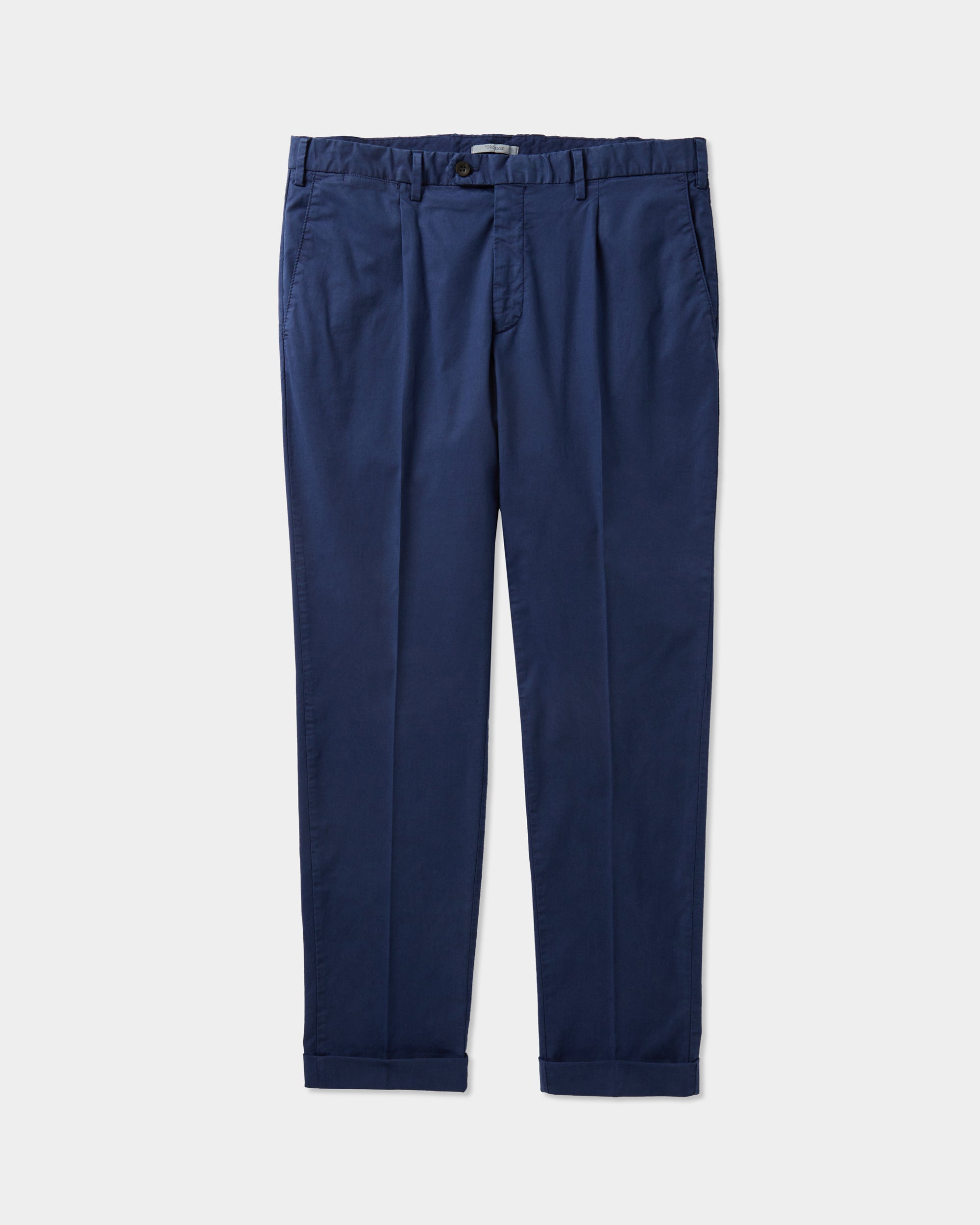 Velasca | Men's light blue pleated chinos, Made in Italy