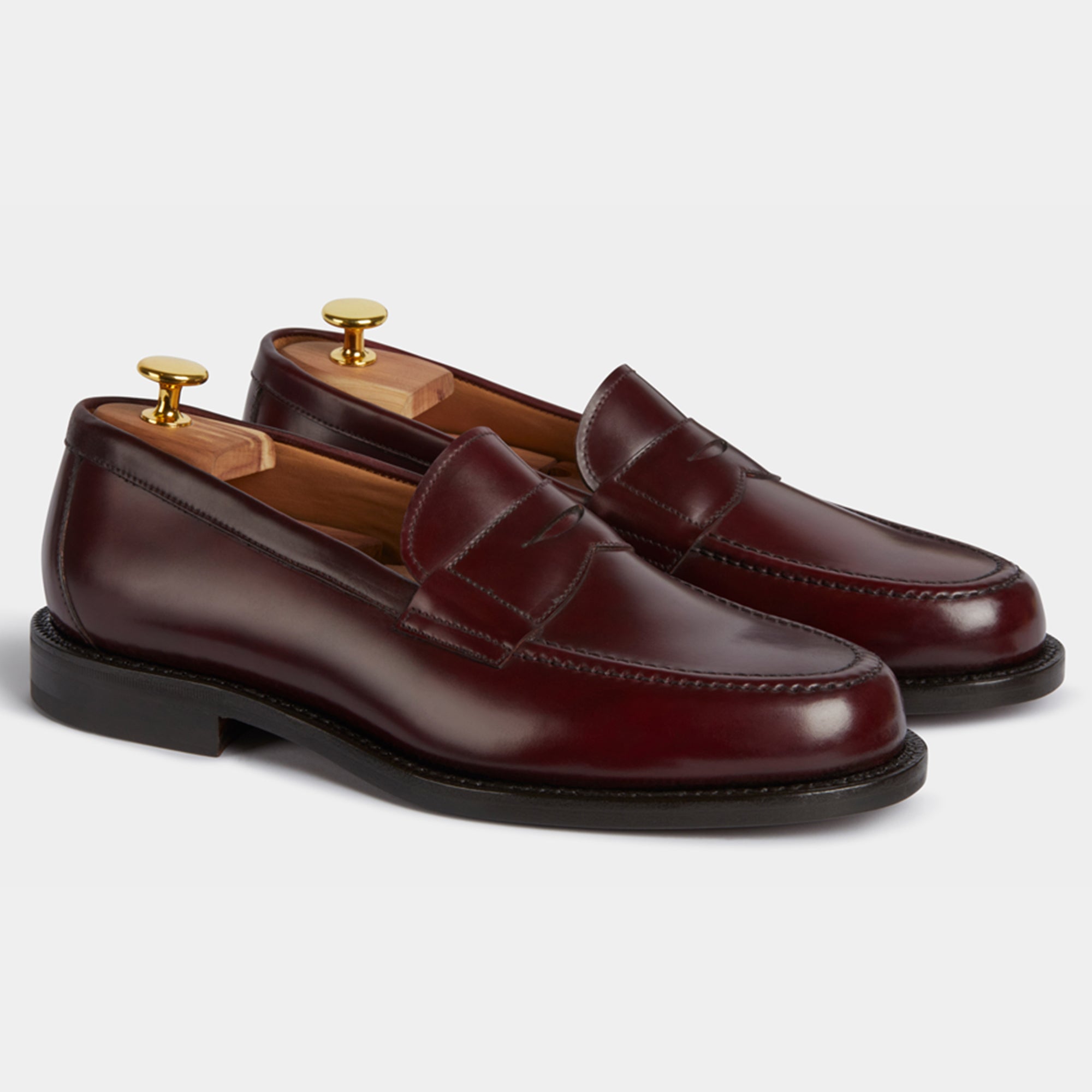 Burgundy moccasins best sale