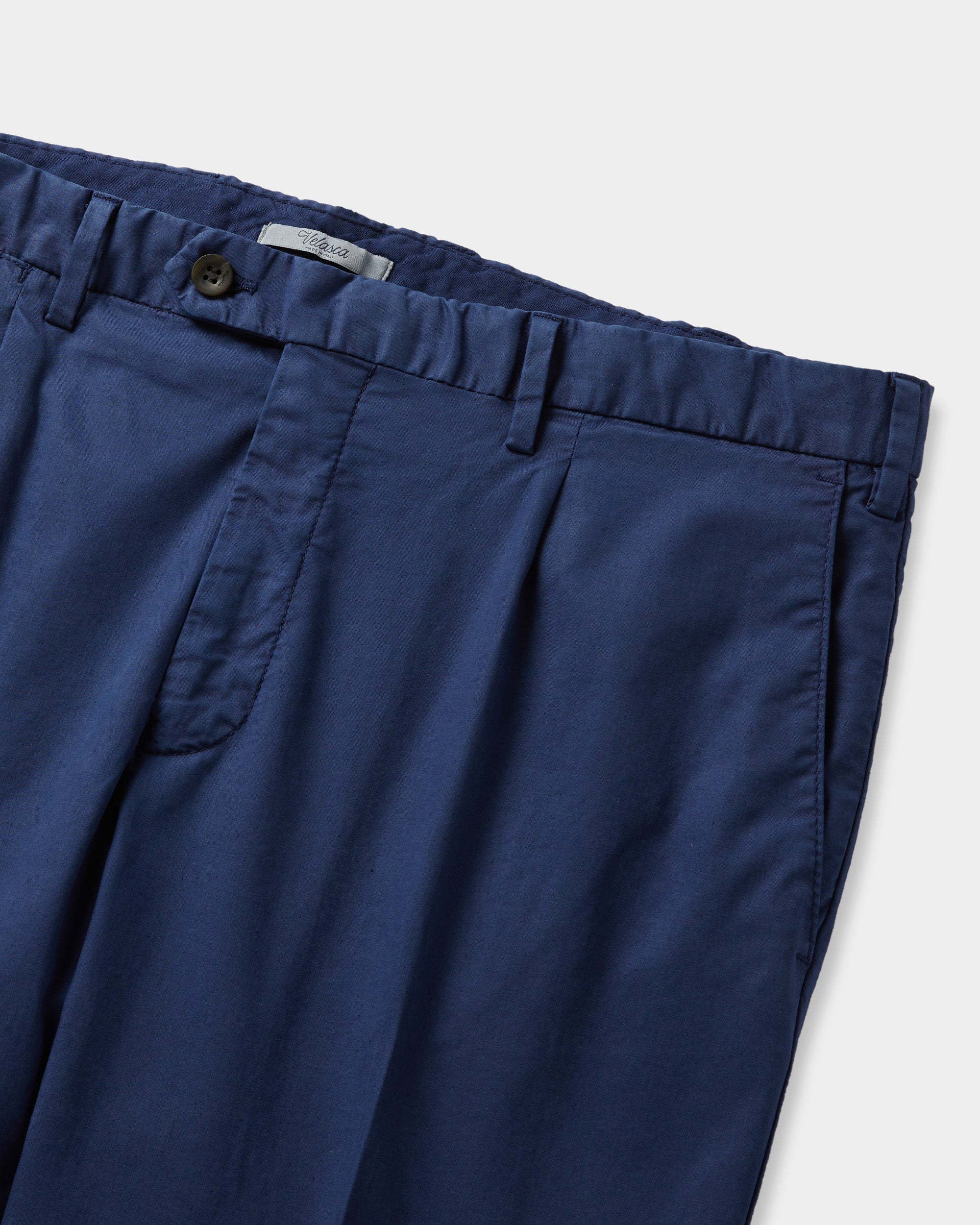 Velasca | Men's light blue pleated chinos, Made in Italy