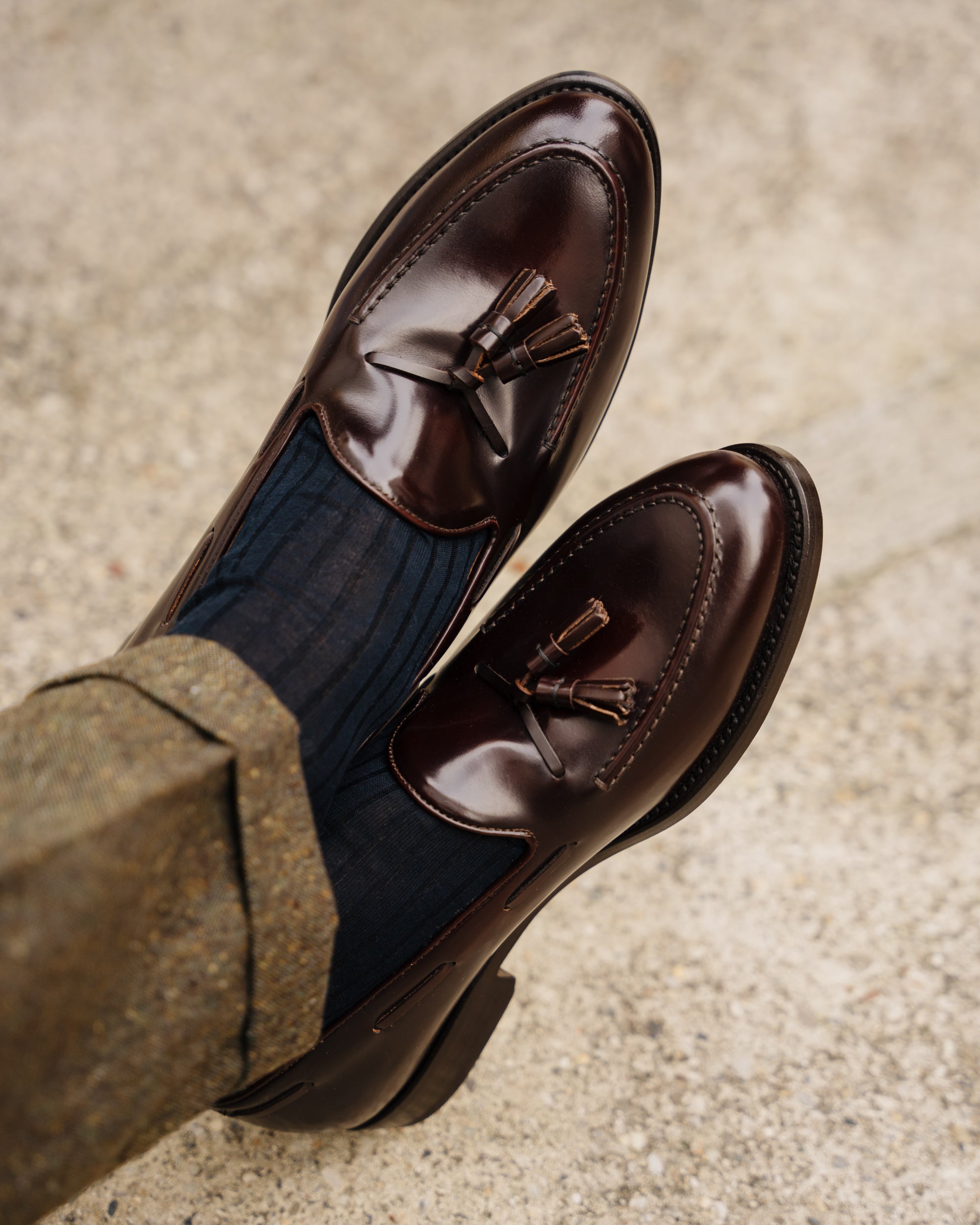 Velapais Elegant Brown Tassel Loafers for Men Men main image 4