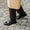 Our natural leather calf leather Crappa laced boots - Wear picture 4