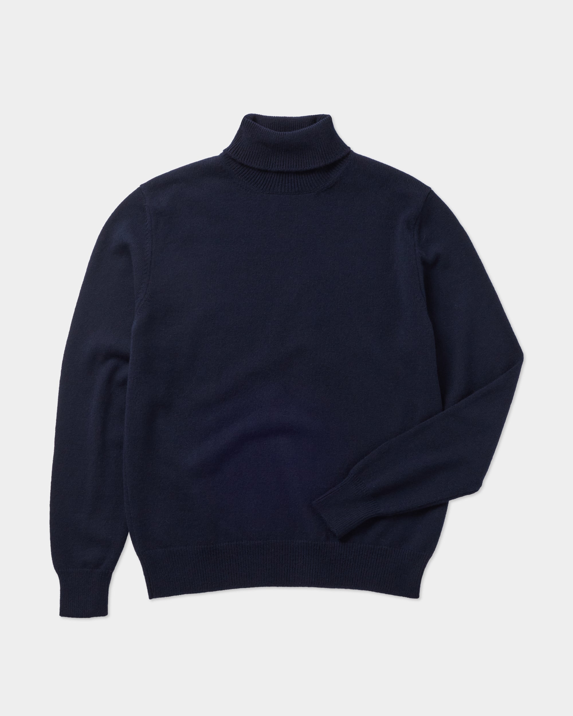 Velasca Men s navy fine wool turtleneck. Made in Italy