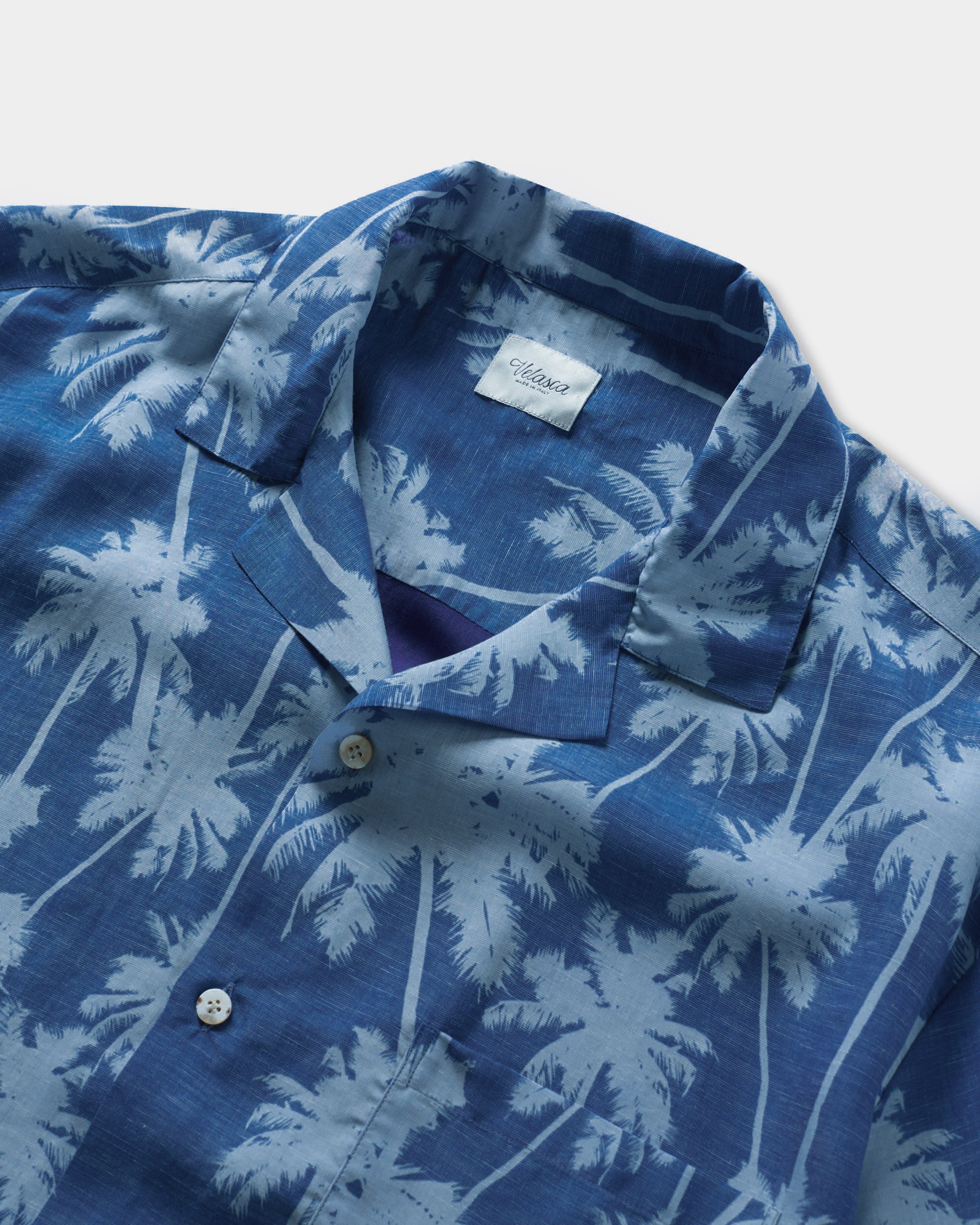Blue hawaïan viscose shirt