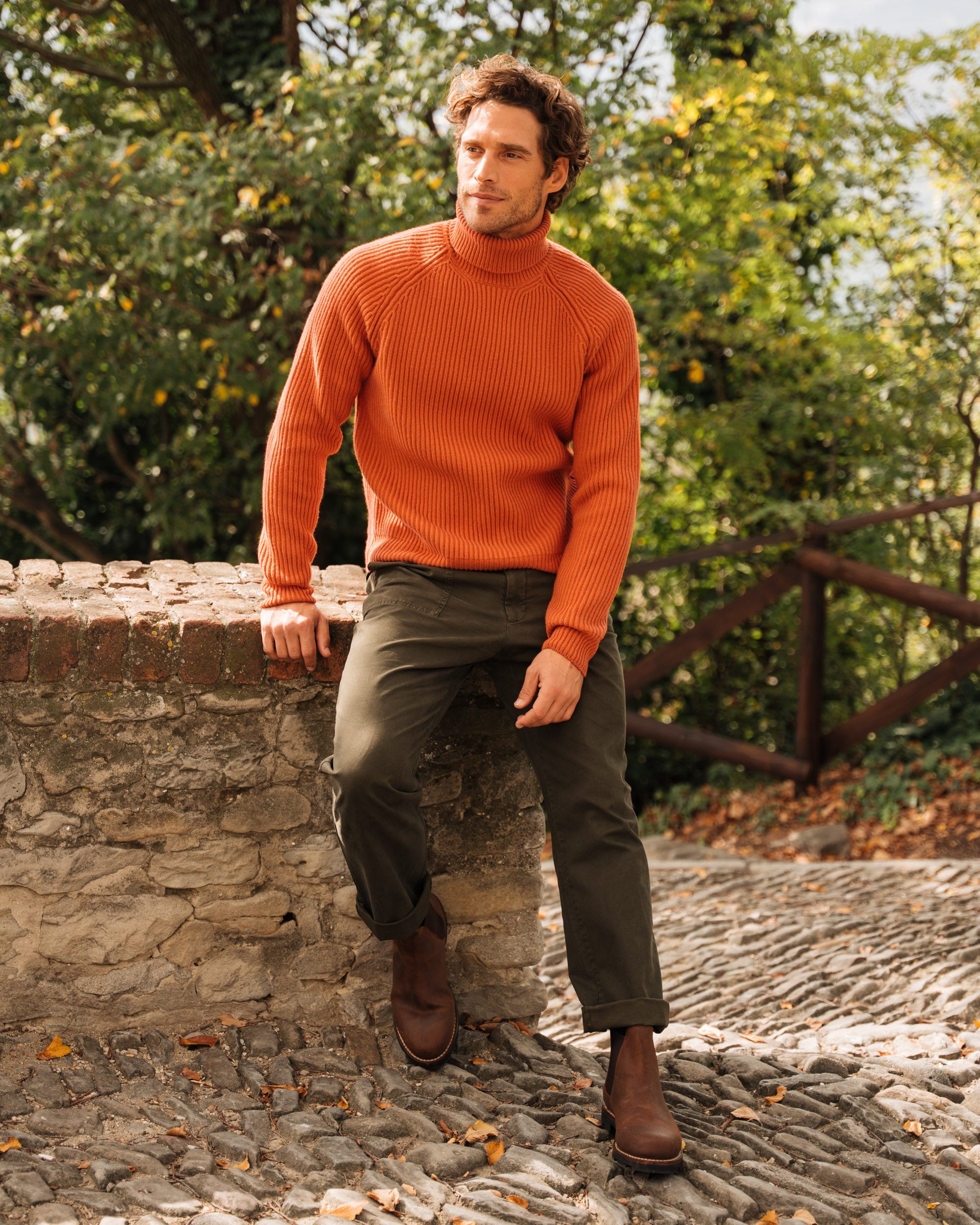 Velasca Handcrafted men s turtleneck sweater. Handmade in Italy